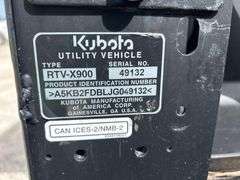 2018 Kubota RTV-X900 4x4 Utility Cart