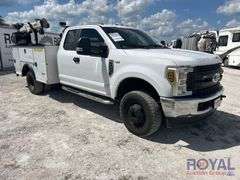 2019 Ford F-350 4x4 Ext. Cab Palfinger PSC 3216 4,000LB Crane Service Truck