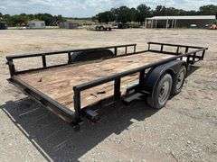 2003 Big Tex 10PI 16ft. T/A Pipe Top Utility Trailer