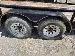 2003 Big Tex 10PI 16ft. T/A Pipe Top Utility Trailer