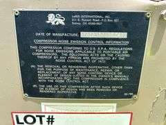 1993 Ingersoll Rand 185 S/A Towable Air Compressor