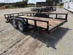 2003 Big Tex 10PI 16ft. T/A Pipe Top Utility Trailer