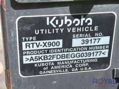 2022 Kubota RTV-X900 4x4 Utility Cart