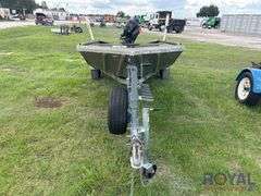 2016 Tracker Marine 14ft Jonboat with 16ft Boat Trailer