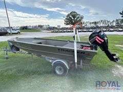 2016 Tracker Marine 14ft Jonboat with 16ft Boat Trailer