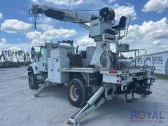 2013 International WorkStar 7400 4x4 Altec DMA71 Insulated Digger Derrick Truck