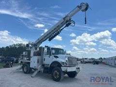 2013 International WorkStar 7400 4x4 Altec DMA71 Insulated Digger Derrick Truck