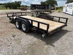 2003 Big Tex 10PI 16ft. T/A Pipe Top Utility Trailer