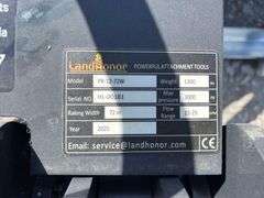 2025 LandHonor PR-12-72W Hydraulic 72in Power Rake Skid Steer Attachment