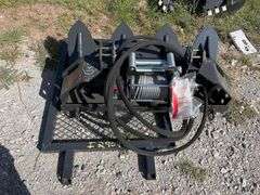 LandHonor 15,000lbs Hydraulic Logging Winch Skid Steer Attachment