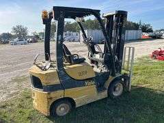 Yale GLC050LXNVAE087 5,000lbs Propane Cushion Tire Forklift