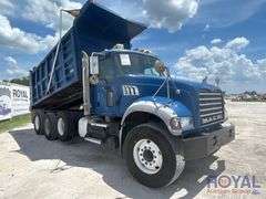 2012 Mack GU713 Tri-Axle 21Yd Ox Bodies Dump Truck