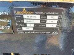 2025 LandHonor RB-14-66W 66in Rock Bucket Skid Steer Attachment