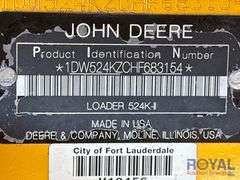 2018 John Deere 524K-II Articulated Wheel Loader
