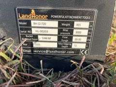 2025 LandHonor BH-12-72D Hydraulic Big Arm Backhoe Skid Steer Attachment
