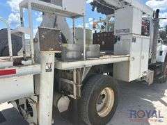 2013 International WorkStar 7400 4x4 Altec DMA71 Insulated Digger Derrick Truck