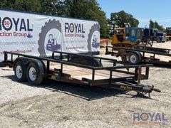 2003 Big Tex 10PI 16ft. T/A Pipe Top Utility Trailer