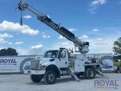 2013 International WorkStar 7400 4x4 Altec DMA71 Insulated Digger Derrick Truck