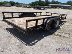 2003 Big Tex 10PI 16ft. T/A Pipe Top Utility Trailer
