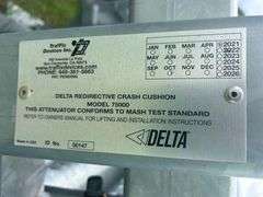 2021 Delta Redirective Crash Cushion 75000