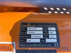 2025 LandHonor DCM-11-250G Hydraulic Double Discharge Concrete Mixer Skid Steer Attachment