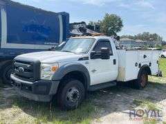 2015 Ford F-550 Auto Crane 4004EH 4,000LB Service Truck