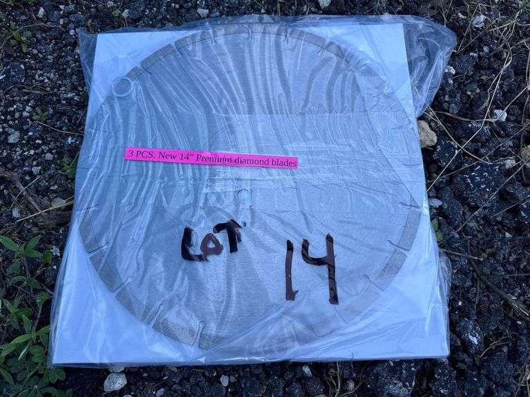 3 New 14in Premium Diamond Blades