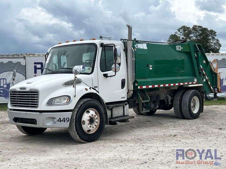 2007 Freightliner M2 106 Medium Duty Pac-Man RL10 10 CuYd Refuse Garbage Truck