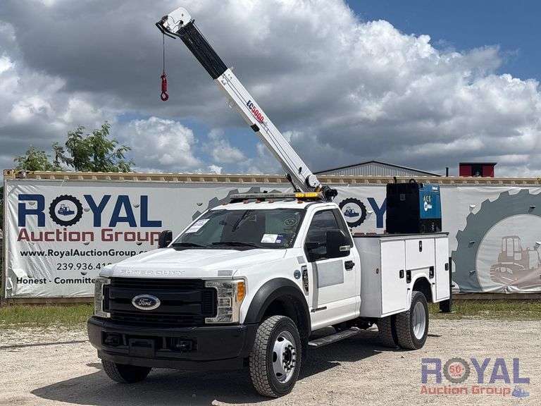 2018 Ford F-550 Stellar EC5000 2.5 Ton Mechanics Crane Service Truck