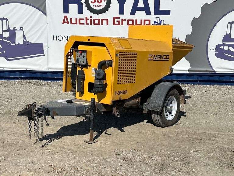 2019 MultiQuip Mayco C-30HDGA 3in Towable Concrete Pump w/ Hoses
