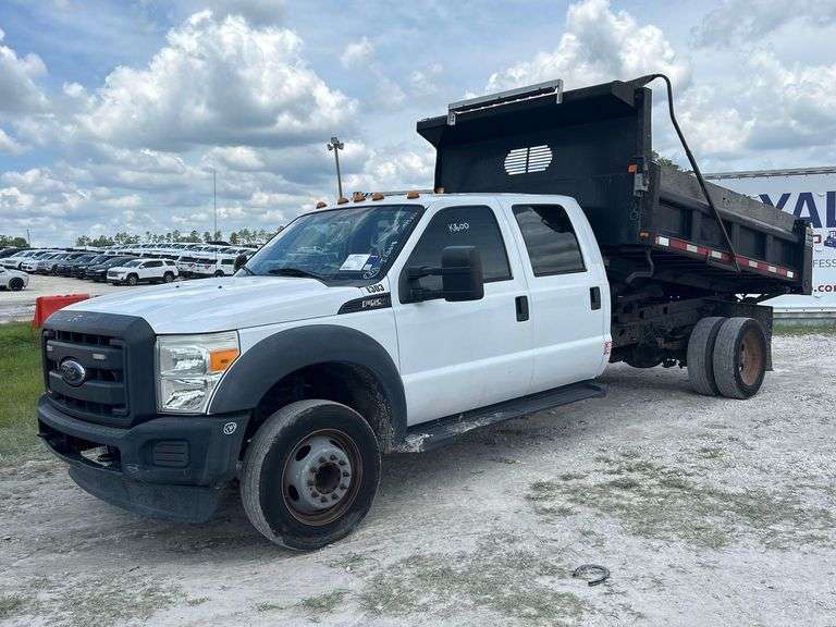 2016 Ford F-550 Crew Cab Mason Dump Truck
