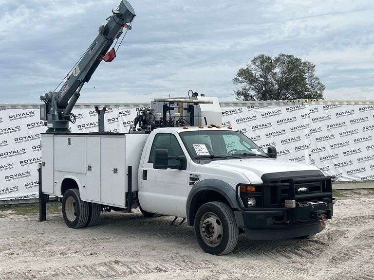 2010 Ford F-550 4x4 Venturo HT40KX 3 Ton Crane Mechanics Truck