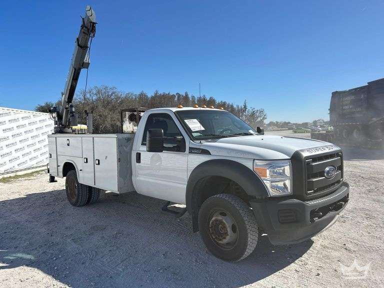 2016 Ford F-550 4x4 Venturo ET25KXX 5,000lb Crane Service Truck