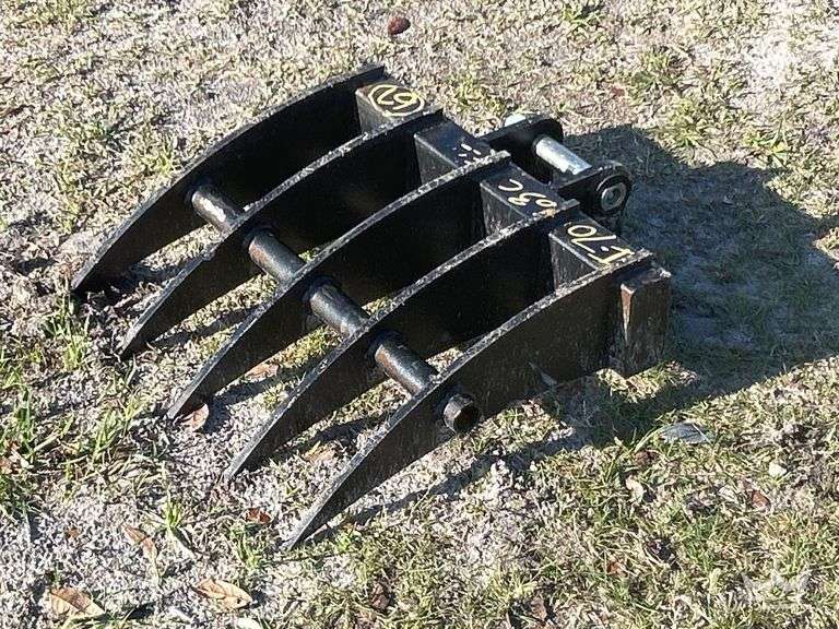 2025 Mini Excavator Rake Attachment