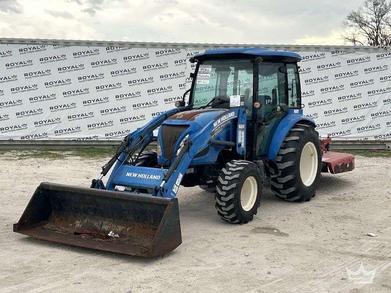2016 New Holland Boomer 47 4WD 45HP Loader Utility Tractor with Bush Hog BH16-2 Brush Cutter