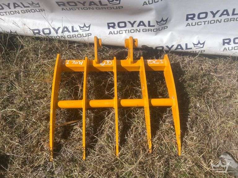 2025 Grapple Rake Mini Excavator Attachment
