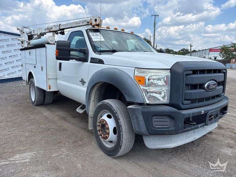 2012 Ford F-450 4x4 Liftmoore 1640 4,000lb. Crane Service Truck