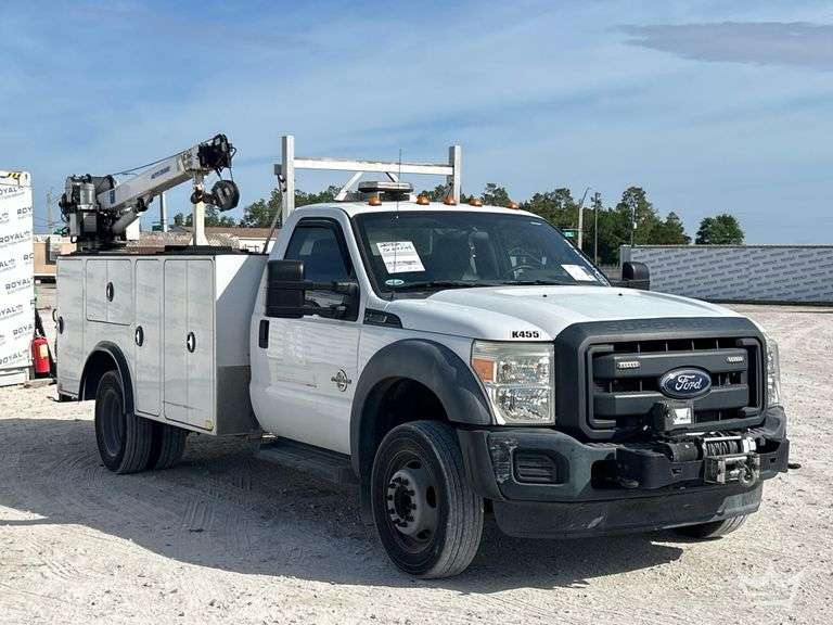 2016 Ford F-550 Auto Crane 4004EH 4,000lb. Crane Service Truck with Liftgate