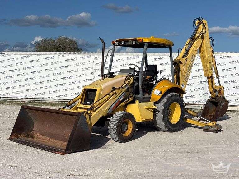 2002 New Holland LB75B 4x4 Extendahoe Loader Backhoe