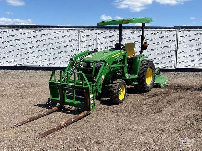 2016 John Deere 3039R 38HP 4WD Utility Loader Tractor w/ Frontieer RC2060 Rotary Brush Cutter