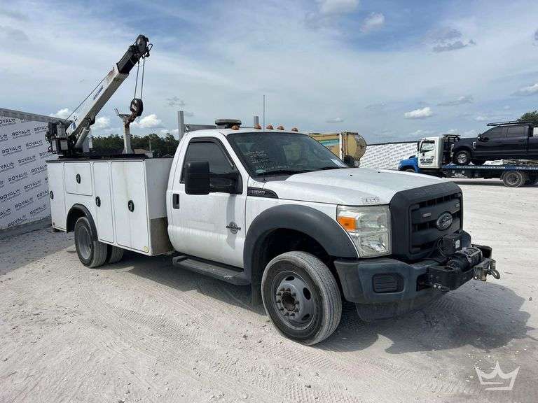 2016 Ford F-550 Auto Crane 4004EH 4,000 lb. Crane Service Truck with Liftgate