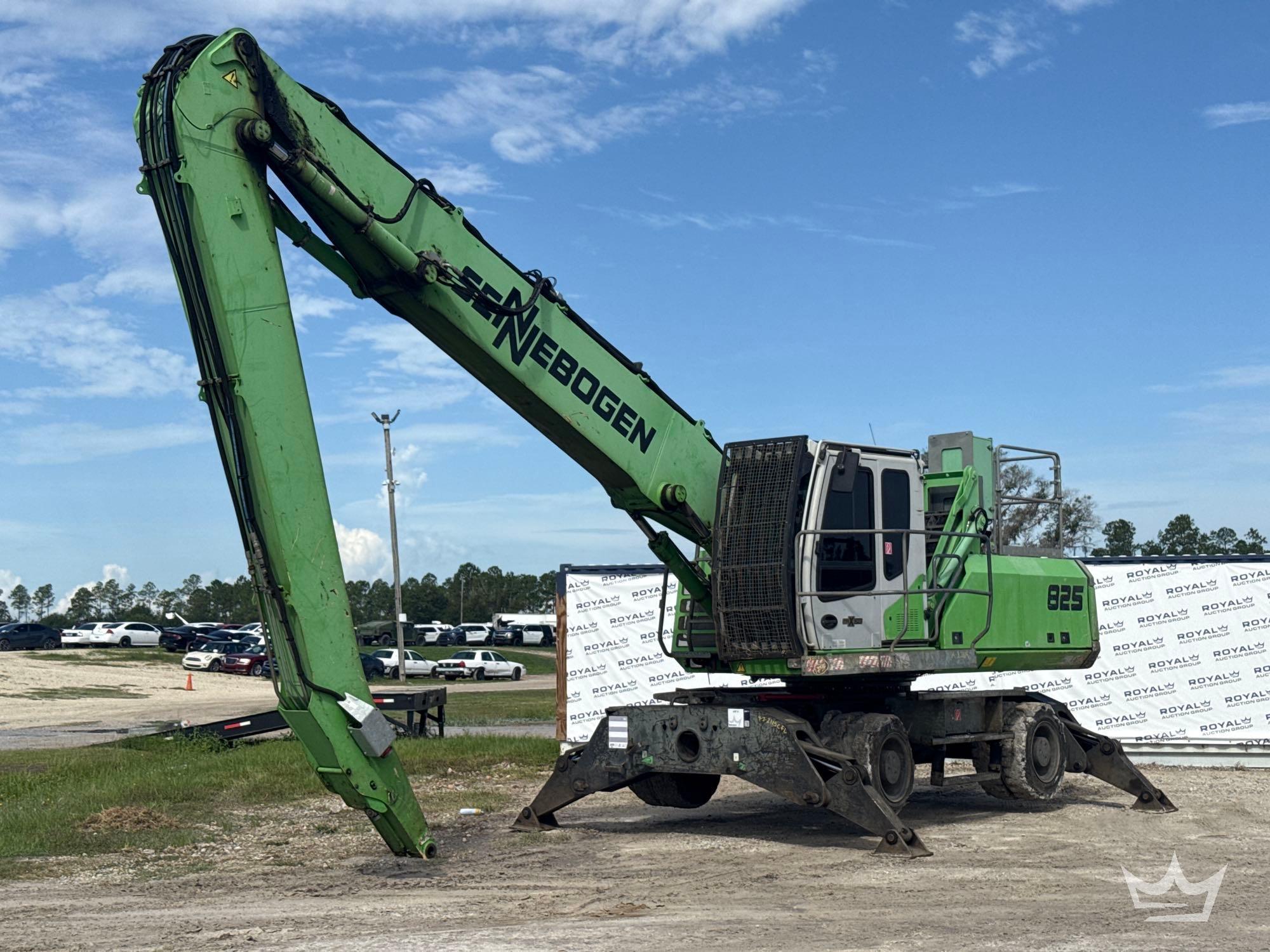 Sennebogen 825 Compact Material Handler Wheeled Scrap Crane