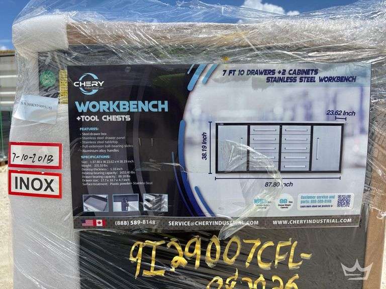 2026 Chery Industrial 7ft. 10 Drawer Workbench