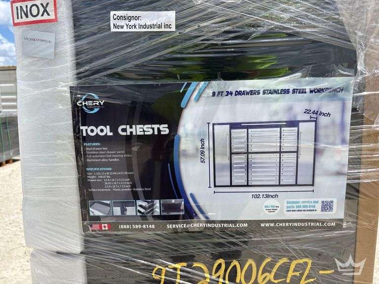 2026 Chery Industrial 9ft. 34 Drawer Workbench
