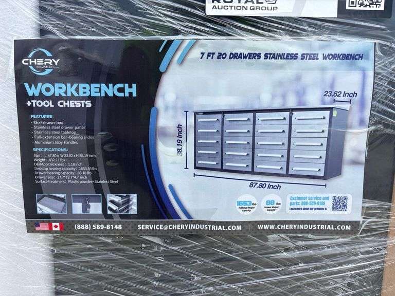 2026 Chery Industrial 7ft. 20 Drawer Workbench