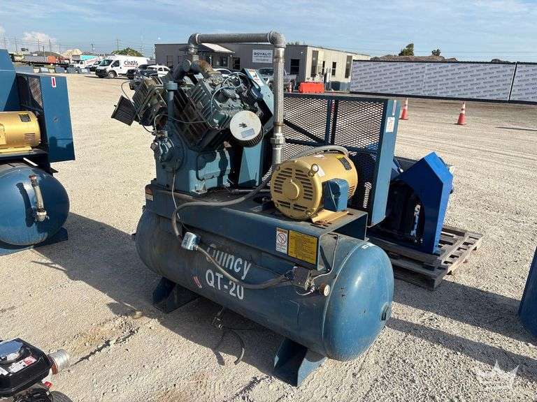 Qunicy QT25U Horizontal Duplex Electric Air Compressor w/ Attachment Head