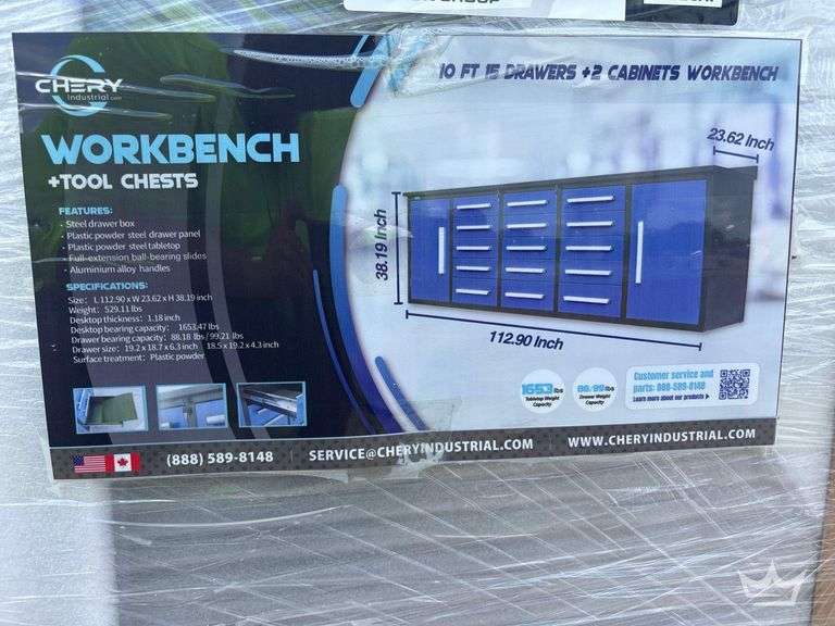 2026 Chery Industrial 10ft 15 Drawer Workbench