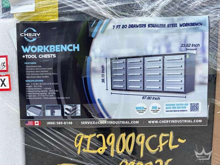 2026 Chery Industrial 7ft. 20 Drawer Workbench