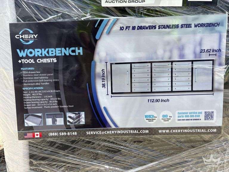 2026 Chery Industrial 10ft. 18 Drawer Workbench