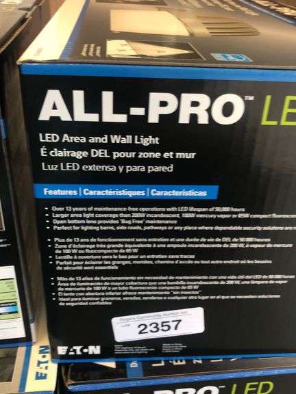New All Pro LED Security Light - Rogers Community Auction Inc.
